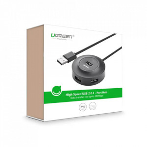 Hub USB-A la 4x USB-A 2.0, 1m, Ugreen CR106, Negru - Img 7