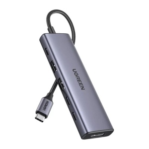 Hub USB-C 6in1, Ugreen CM511, Gri