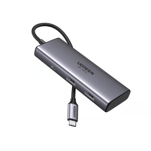 Hub USB-C la 2x USB, 2x HDMI, 2x Type-C, 5Gpbs, PD100W, Ugreen, Gri