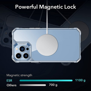 Husa iPhone 13 Pro, ESR Air Armor HaloLock - Transparent - Img 2
