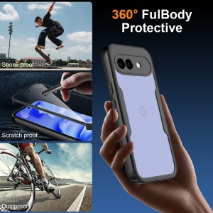 Husa 360° Google Pixel 10a, SKYDDAR INNOVATION, [Pachet 360°] ColorVerse, set cu sticker, Negru - Img 5