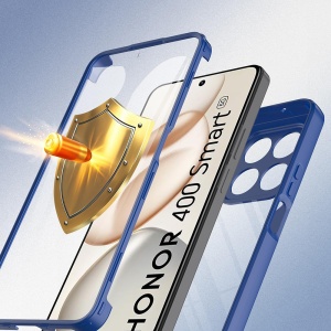 Husa 360° Honor 400 Smart / X7d 4G, SKYDDAR INNOVATION, [Pachet 360°] ColorVerse, set cu sticker, Albastru - Img 2