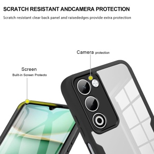 Husa 360° Oppo A5 4G / A5 5G, SKYDDAR INNOVATION, [Pachet 360°] ColorVerse, set cu sticker, Albastru - Img 4