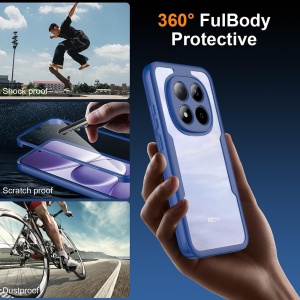Husa 360° Samsung Galaxy A27 5G, SKYDDAR INNOVATION, [Pachet 360°] ColorVerse, set cu sticker, Albastru - Img 5