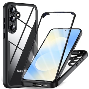 Husa 360° Samsung Galaxy S25 FE, SKYDDAR INNOVATION, [Pachet 360°] ColorVerse, set cu sticker, Negru