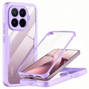 Husa 360° Xiaomi 17T, Husa Fata spate, Antisoc, set cu sticker, [Pachet 360°] ColorVerse, Mov