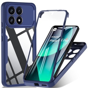 Husa 360° Xiaomi Poco F8 Pro, SKYDDAR INNOVATION, [Pachet 360°] ColorVerse, set cu sticker, Albastru