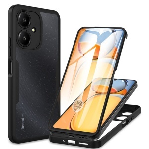 Husa 360° Xiaomi Redmi 13C 5G, SKYDDAR INNOVATION, [Pachet 360°] ColorVerse, set cu sticker, Negru