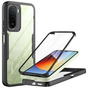 Husa 360° Xiaomi Redmi A7 Pro 4G, Husa Fata spate, Antisoc, set cu sticker, [Pachet 360°] ColorVerse, Negru