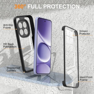 Husa 360° Xiaomi Redmi Note 15 Pro 5G, SKYDDAR INNOVATION, [Pachet 360°] ColorVerse, set cu sticker, Negru - Img 3