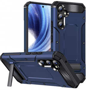 Husa antisoc Samsung Galaxy A54 cu suport birou, Techsuit Kickstand - Albastru - Img 1