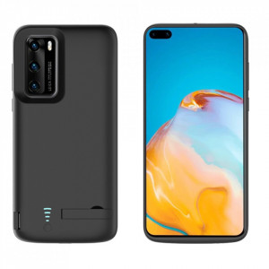 Husa cu Baterie Huawei P40 Pro, 4800mAh, Techsuit Battery Pro - Negru