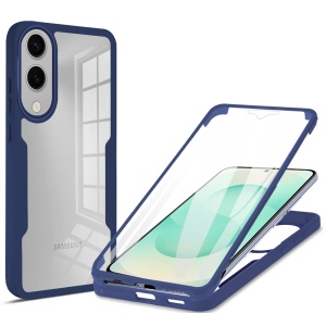 Husa + Folie pentru Samsung Galaxy S25 Edge, SKYDDAR INNOVATION, [Pachet 360°] ColorVerse, Albastru, set cu sticker - Img 1
