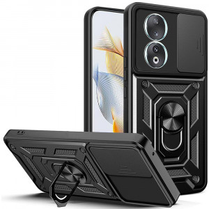 Husa Honor 90 cu inel magnetic, Techsuit CamShield - Negru - Img 1