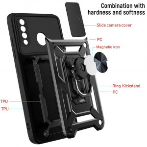 Husa Huawei P30 Lite cu inel magnetic, Techsuit CamShield - Negru - Img 7
