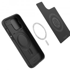Husa iPhone 14 Pro Spigen Optik Mag Armor - Black - Img 6