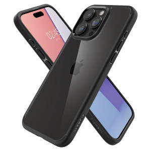 Husa iPhone 15 Pro Max, Spigen Ultra Hybrid - Negru Mat - Img 6