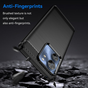 Husa Motorola Edge 40 Techsuit Carbon Silicone - Negru - Img 6