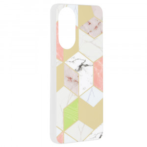Husa Oppo A78 4G Marble Series, Techsuit - Purple Hex - Img 6