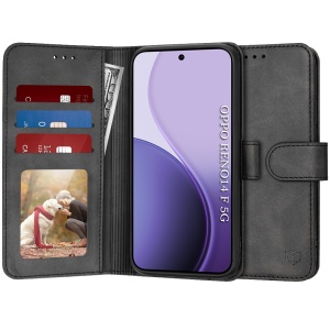 Husa Oppo Reno14 F tip carte cu Portofel Interior, Antisoc, set cu sticker, Diary Book, Negru