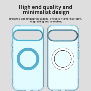 Husa pentru Google Pixel 10 / Pixel 10 Pro, MagSafe, Antisoc, set cu sticker, CandyCase, Albastru - Img 6
