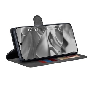 Husa pentru Google Pixel 10 / Pixel 10 Pro, SKYDDAR INNOVATION, Diary Book, tip carte, cu Portofel Interior, Antisoc, Negru, set cu sticker - Img 4