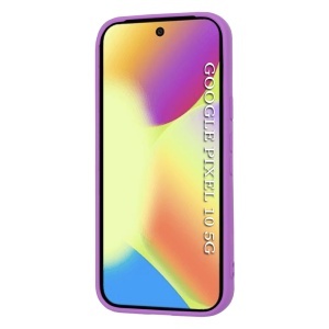 Husa pentru Google Pixel 10 / Pixel 10 Pro, SKYDDAR INNOVATION, din Silicon Catifelat, SoftElegance , Mov, set cu sticker  - Img 2