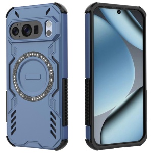 Husa pentru Google Pixel 10 / Pixel 10 Pro, SKYDDAR INOVATION, ArmorMag, Magsafe, set cu sticker, Albastru - Img 2