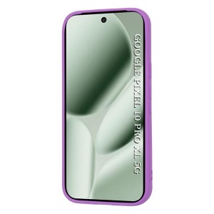 Husa pentru Google Pixel 10 Pro XL, SKYDDAR INNOVATION, din Silicon Catifelat, SoftElegance , Mov, set cu sticker  - Img 2