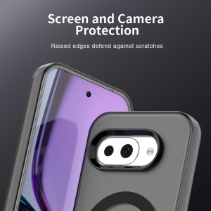 Husa pentru Google Pixel 10a, MagSafe, Antisoc, set cu sticker, CandyCase, Negru - Img 2