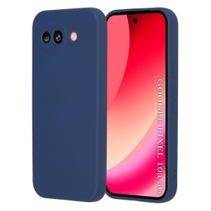 Husa pentru Google Pixel 10a, SKYDDAR INNOVATION, din Silicon Catifelat, SoftElegance, set cu sticker, Bleumarin