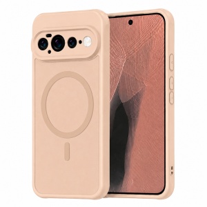 Husa pentru Google Pixel 11 Pro XL Finisaje Premium, Antisoc, Magsafe, set cu sticker, HaloFrost MagSafe II, Auriu