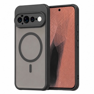 Husa pentru Google Pixel 11 Pro XL Finisaje Premium, Antisoc, Magsafe, set cu sticker, HaloFrost MagSafe II, Negru