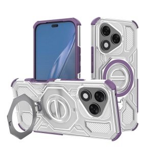 Husa pentru Honor 400 Lite, Antisoc, SKYDDAR INOVATION, Carbon Shield PRO, Magsafe, set cu sticker, Mov