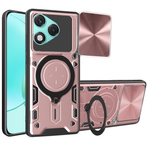Husa pentru Honor 400 Lite, SKYDDAR INNOVATION, CamGuard, Inel Magnetic, Protectie Camera, Roz auriu, set cu sticker