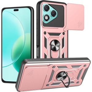 Husa pentru Honor 400 Lite, SKYDDAR INNOVATION, CamShield, Roz, set cu sticker