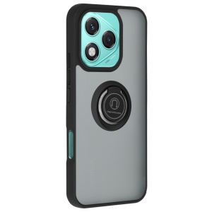 Husa pentru Honor 400 Lite, SKYDDAR INNOVATION, Glinth cu Inel Rotativ 360° Magnetic, Negru, set cu sticker - Img 2
