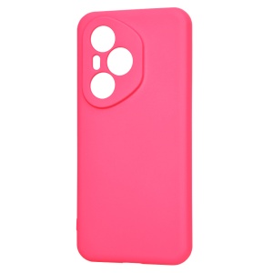Husa pentru Honor 400 Pro, SKYDDAR INNOVATION, din Silicon Catifelat, SoftElegance, set cu sticker, Fucsia - Img 3