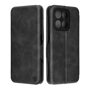 Husa pentru Honor 400 Smart, SKYDDAR INNOVATION, Safe Wallet tip carte din Piele Ecologica, Suport Carduri, Inchidere Magnetica, set cu sticker, Negru - Img 6