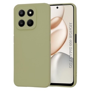 Husa pentru Honor 400 Smart / X7d 4G, SKYDDAR INNOVATION, din Silicon Catifelat, SoftElegance, set cu sticker, Verde
