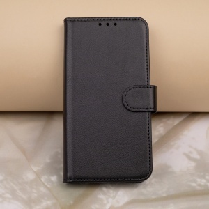 Husa pentru Honor 400, Tip Carte, Piele Ecologica, Inchidere Magnetica, 3 Sloturi Card, set cu sticker, Smart Classic, Negru mat - Img 5