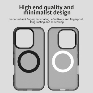 Husa pentru Honor 600 / 600 Pro, MagSafe, Antisoc, Margini ridicate, Mat, set cu sticker, CandyCase, Negru - Img 3