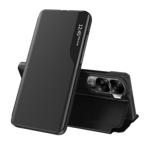 Husa pentru Honor 90 Lite, tip carte, set cu sticker, eFold, Negru