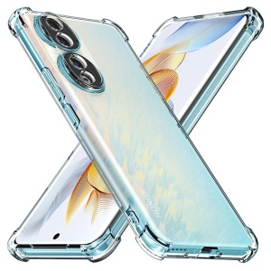 Husa pentru Honor 90 Pro din silicon slim, anti soc, Skyddar Shock - Transparenta - Img 1