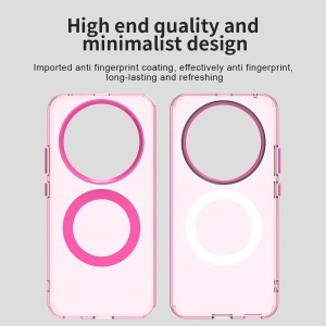 Husa pentru Honor Magic8 Lite, MagSafe, Antisoc, set cu sticker, CandyCase, Roz - Img 3