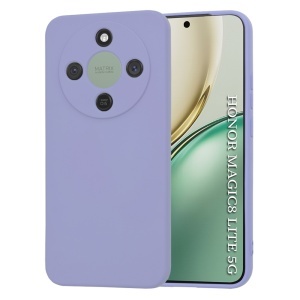 Husa pentru Honor Magic8 Lite, SKYDDAR INNOVATION, din Silicon Catifelat, SoftElegance, set cu sticker, Violet
