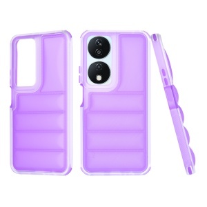 Husa pentru Honor X7b / 90 Smart / X7b 5G, anti soc, margini ridicate, design modern, set cu sticker, wave shield, Mov