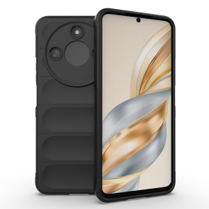 Husa pentru Honor X9c Smart, SKYDDAR INNOVATION, Magic Shield, din Silicon Mat, set cu sticker, Negru