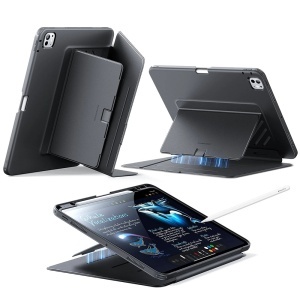 Husa pentru iPad Pro 11 (2024) / iPad Pro 11 (2025), suport pencil, Flip Hybrid ESR, Negru