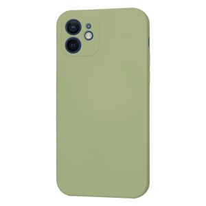 Husa pentru iPhone 12 din Silicon Catifelat, Protectie Premium, Skyddar SoftElegance - Verde - Img 3
